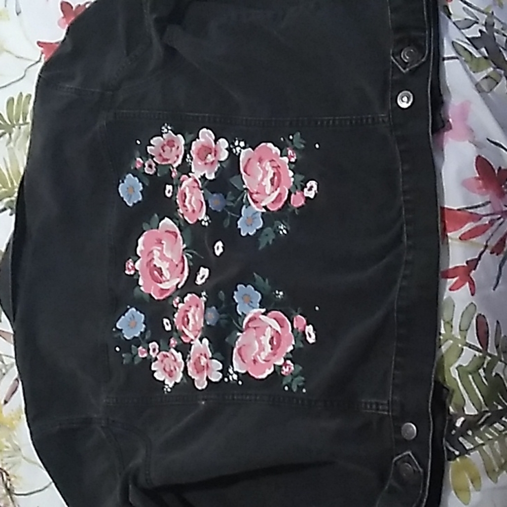 Floral Denim Jacket